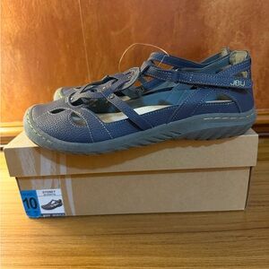 JBU JAMBU Memory Foam Sydney Women's Denim Blue Sandals Size 10 NIB!